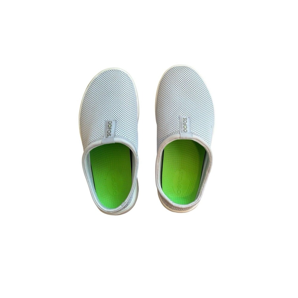 OOFOS OOcoozie Women's Sz 6.5 Sport Mule Lite White/purple Jade Lightweight - Picture 3 of 9